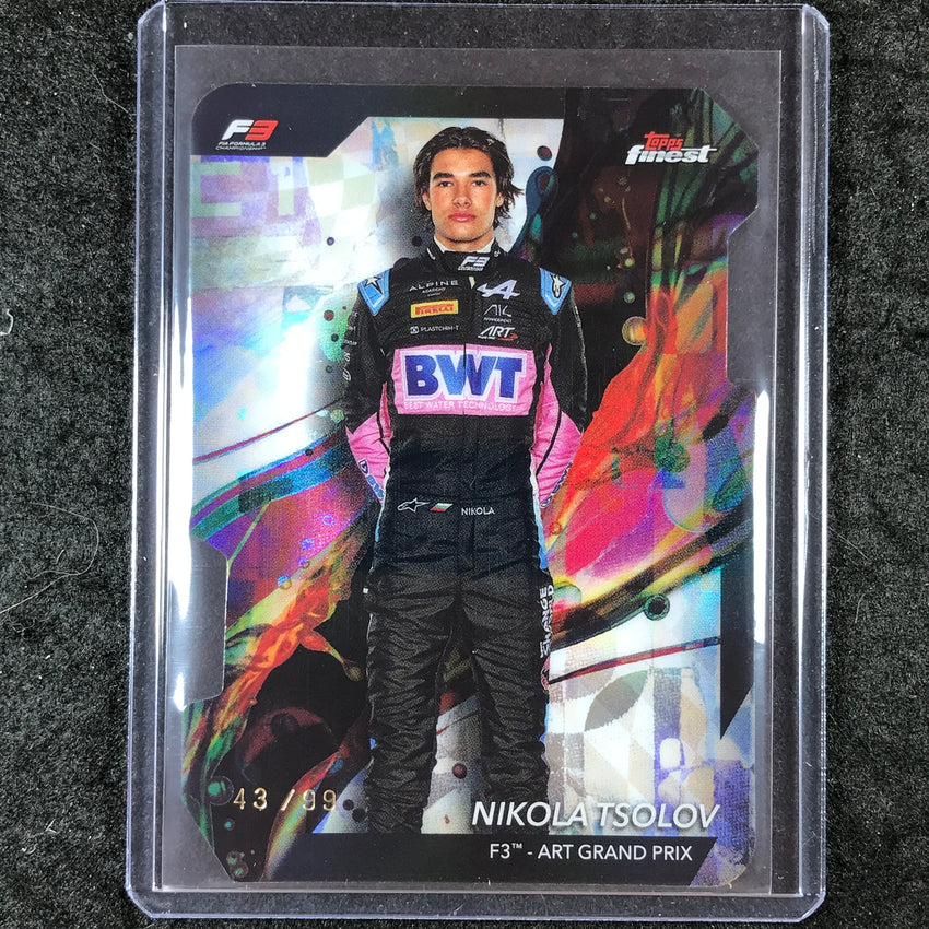 2024 Topps Finest Formula 1 NIKOLA TSOLOV Common Die-Cut 43/99 #66