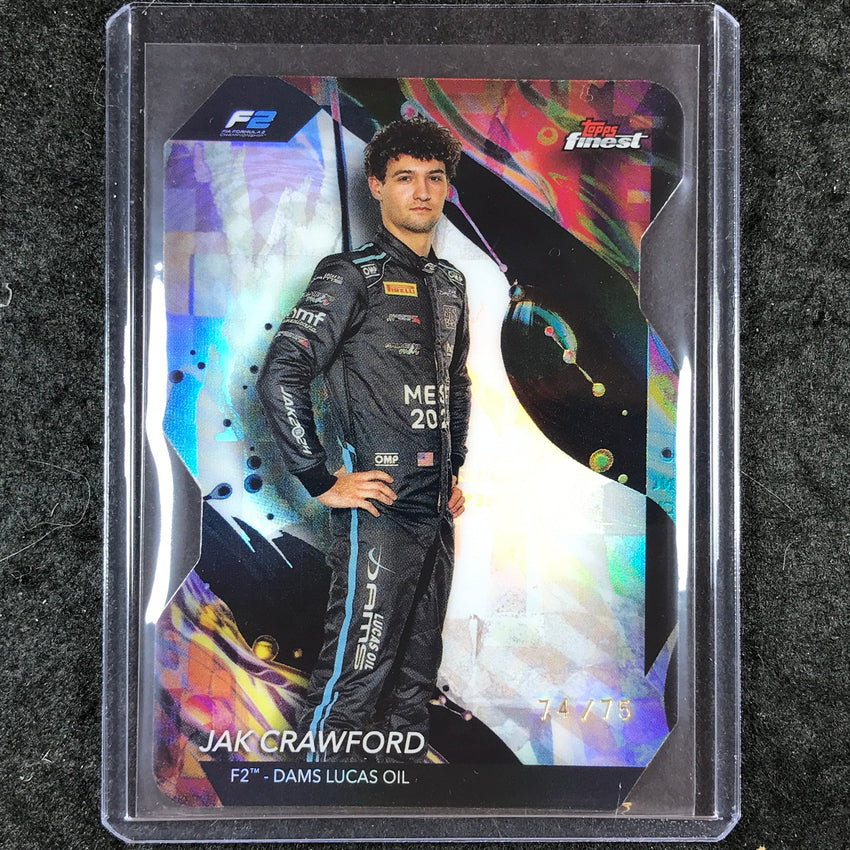 2024 Topps Finest Formula 1 JAK CRAWFORD Uncommon Die-Cut 74/75 #133