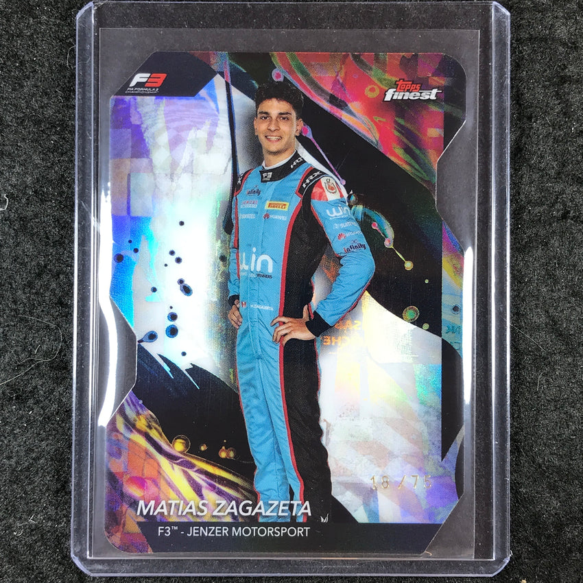 2024 Topps Finest Formula 1 MATIAS ZAGAZETA Uncommon Die-Cut 18/75 #160