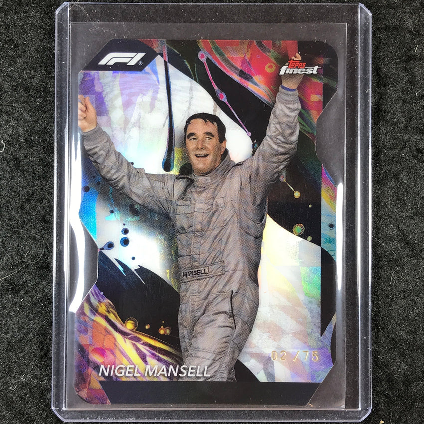 2024 Topps Finest Formula 1 NIGEL MANSELL Uncommon Die-Cut 2/75 #185