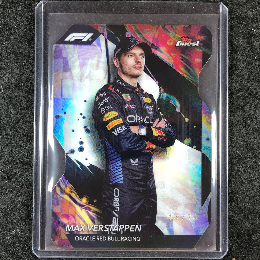 2024 Topps Finest Formula 1 MAX VERSTAPPEN Uncommon Die-Cut 13/75 #195