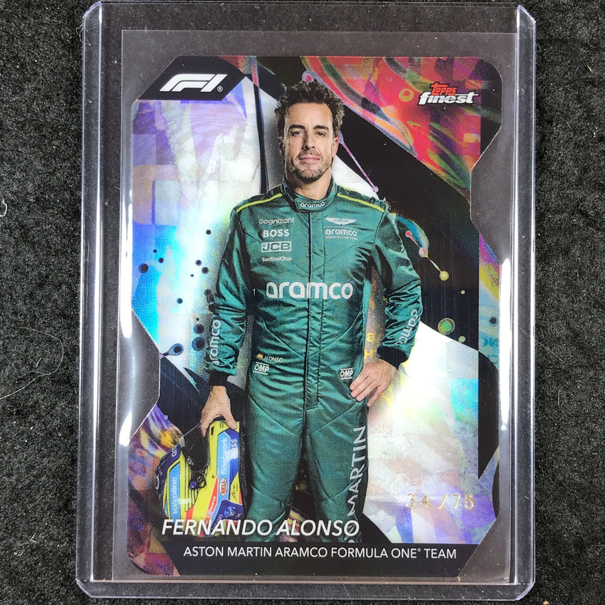 2024 Topps Finest Formula 1 FERNANDO ALONSO Uncommon Die-Cut 34/75 #197