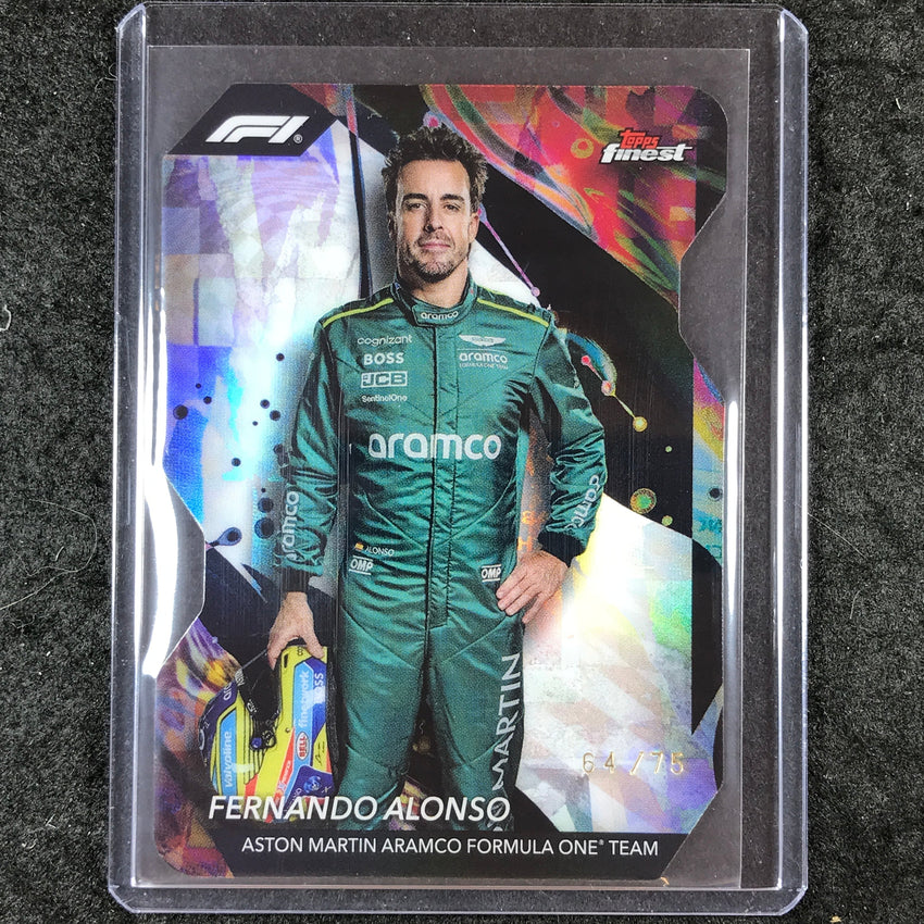 2024 Topps Finest Formula 1 FERNANDO ALONSO Uncommon Die-Cut 64/75 #197