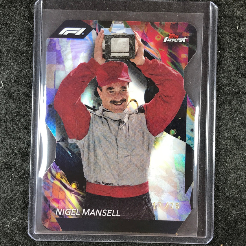 2024 Topps Finest Formula 1 NIGEL MANSELL Uncommon Die-Cut 17/75 #200