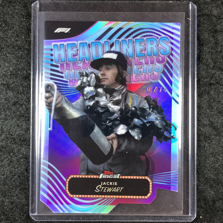 2024 Topps Finest Formula 1 JACKIE STEWART Headliners Die-Cut 40/74 #9