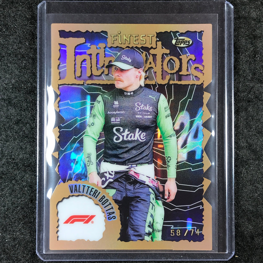 2024 Topps Finest Formula 1 VALTTERI BOTTAS Intimidators Die-Cut 58/74 #BOT