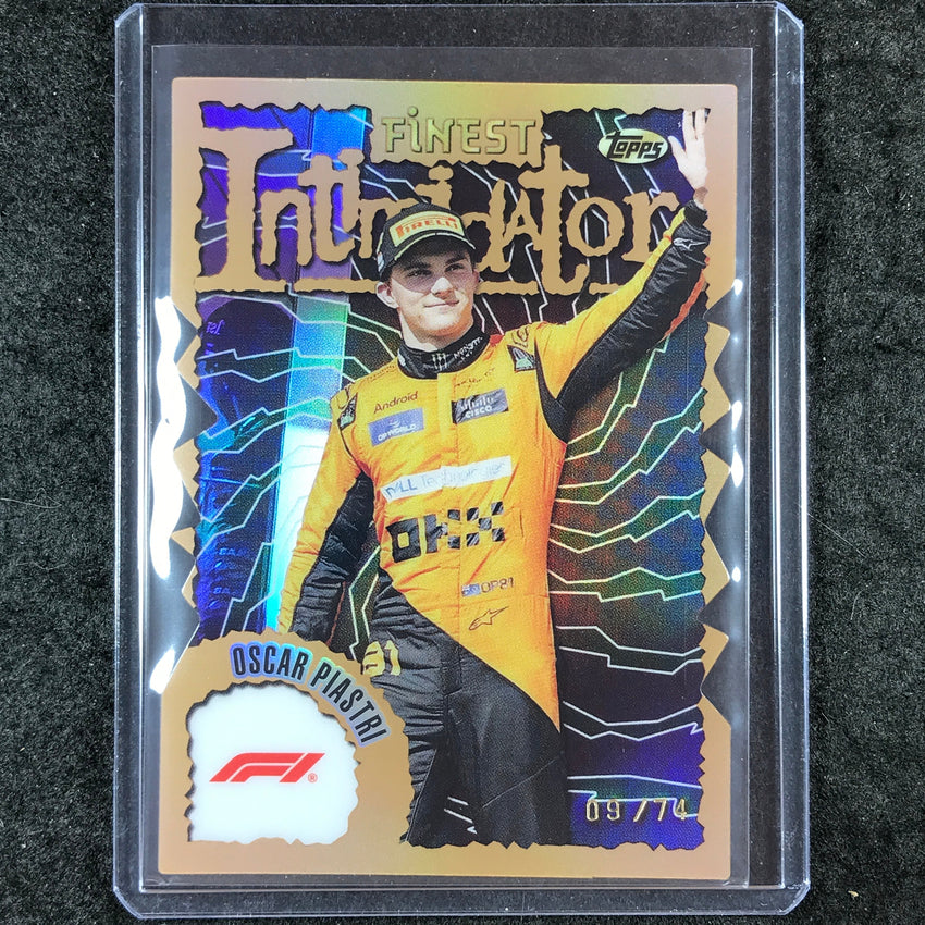 2024 Topps Finest Formula 1 OSCAR PIASTRI Intimidators Die-Cut 9/74 #PIA