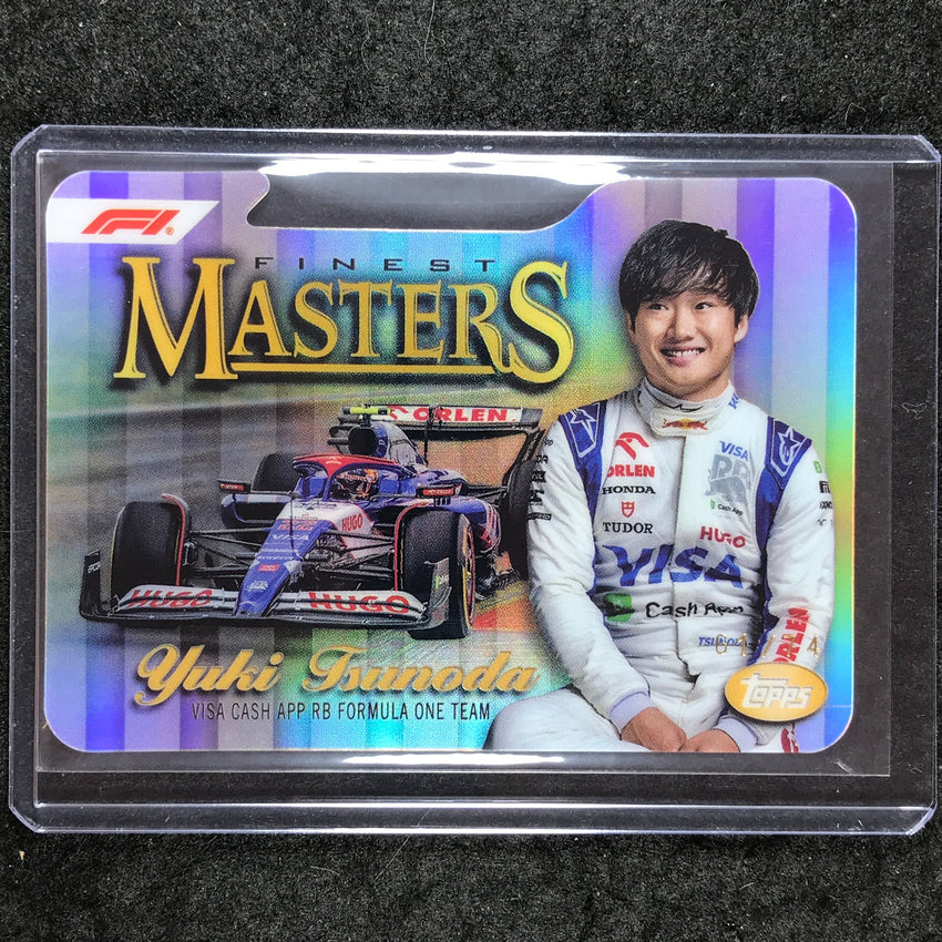 2024 Topps Finest Formula 1 YUKI TSUNODA Masters Die-Cut 61/74 #9
