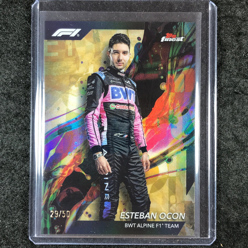 2024 Topps Finest Formula 1 ESTEBAN OCON Common Gold 29/50 #9