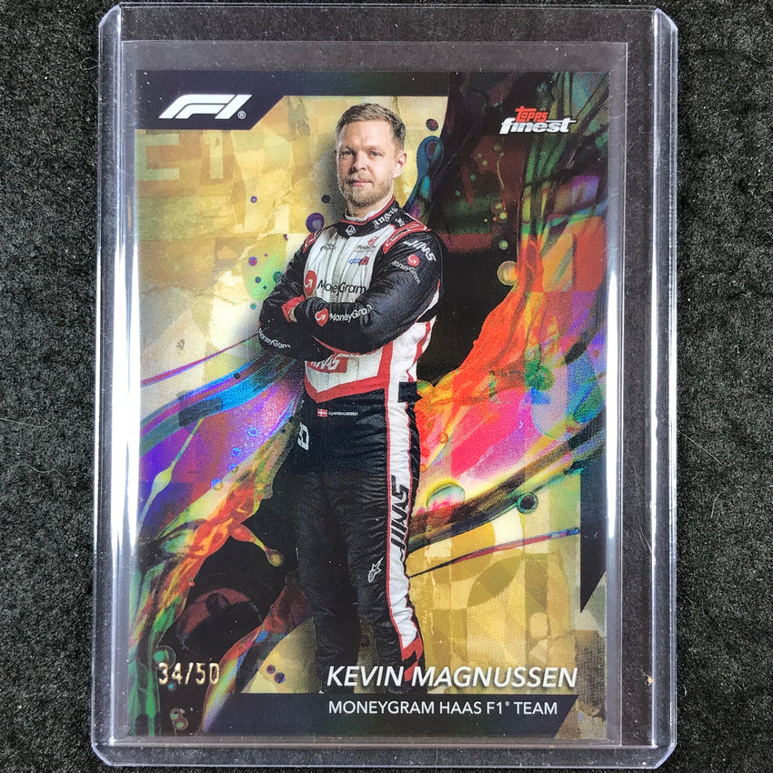 2024 Topps Finest Formula 1 KEVIN MAGNUSSEN Common Gold 34/50 #16
