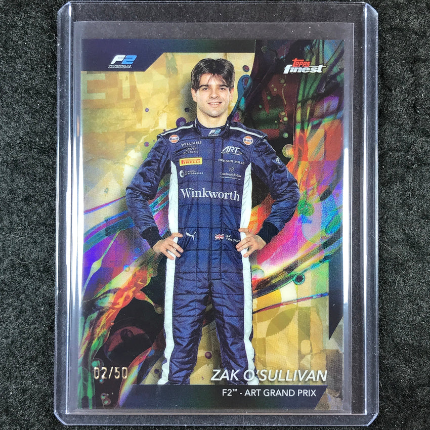 2024 Topps Finest Formula 1 ZAK O'SULLIVAN Common Gold 2/50 #29