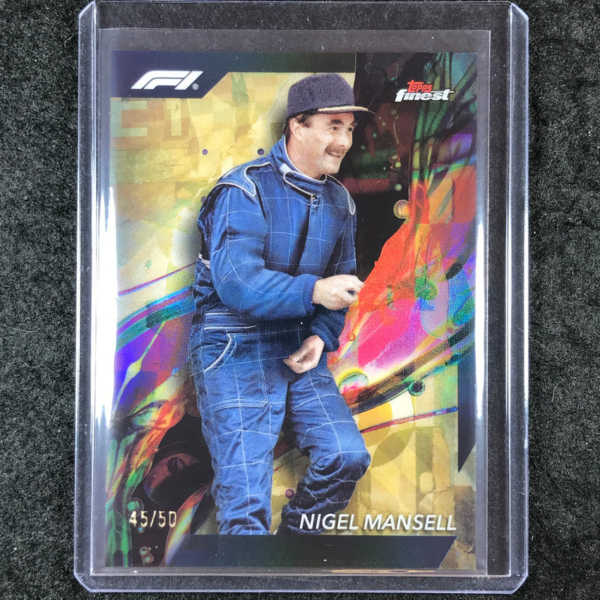 2024 Topps Finest Formula 1 NIGEL MANSELL Common Gold 45/50 #75