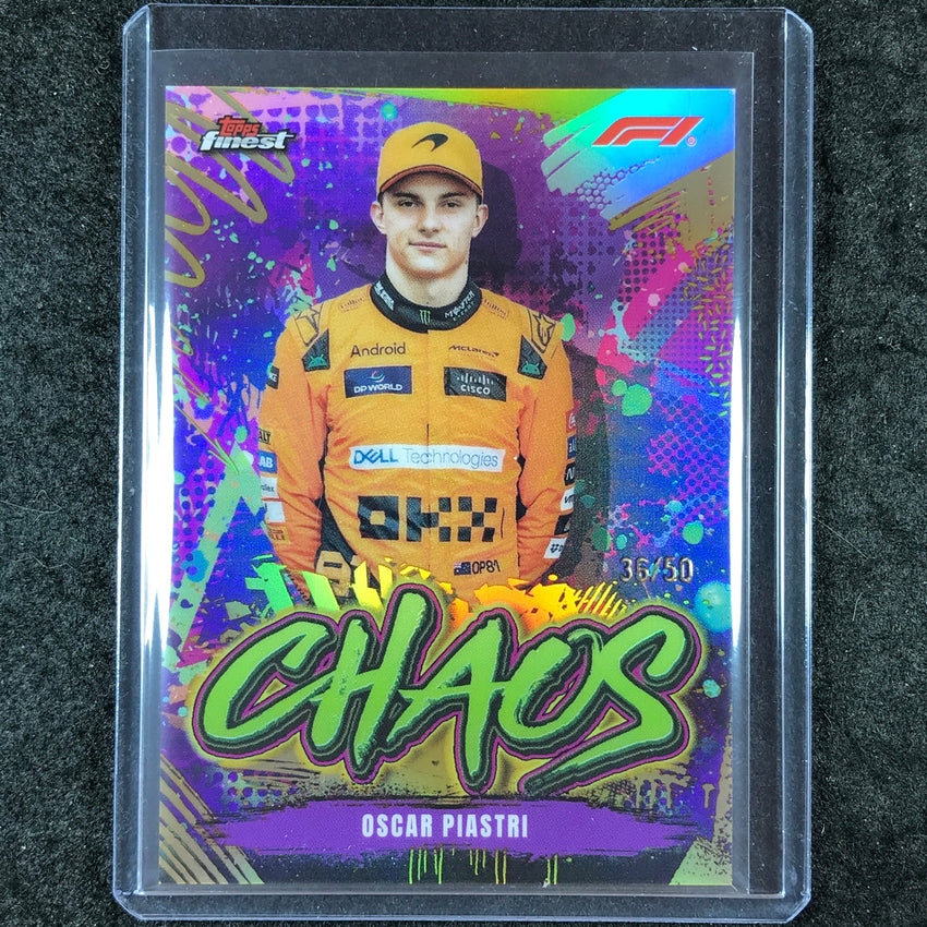 2024 Topps Finest Formula 1 OSCAR PIASTRI Chaos Gold 36/50 #8