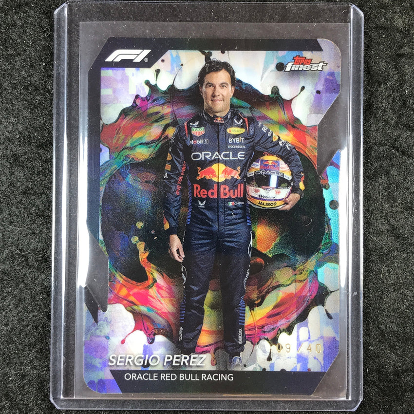 2024 Topps Finest Formula 1 SERGIO PEREZ Rare Die-Cut 9/40 #202