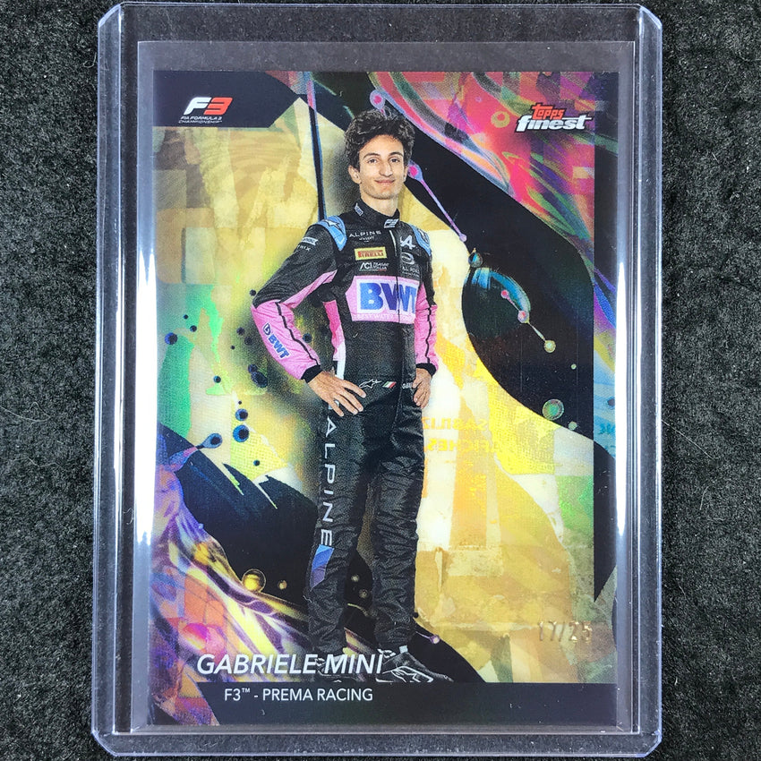 2024 Topps Finest Formula 1 GABRIELE MINÌ Uncommon Gold 17/25 #144