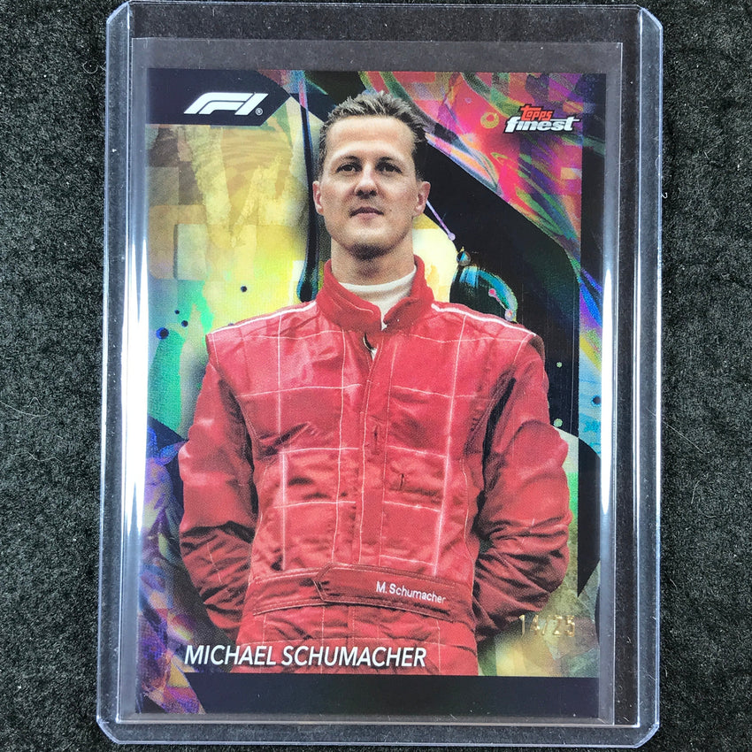 2024 Topps Finest Formula 1 MICHAEL SCHUMACHER Uncommon Gold 14/25 #183