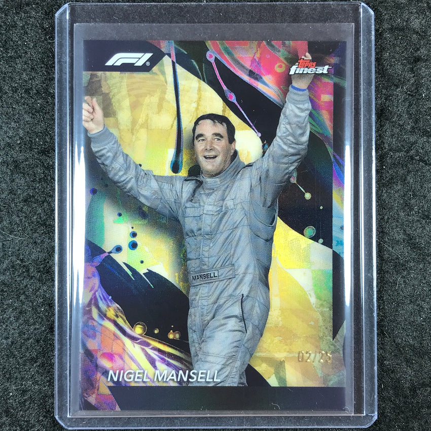 2024 Topps Finest Formula 1 NIGEL MANSELL Uncommon Gold 2/25 #185