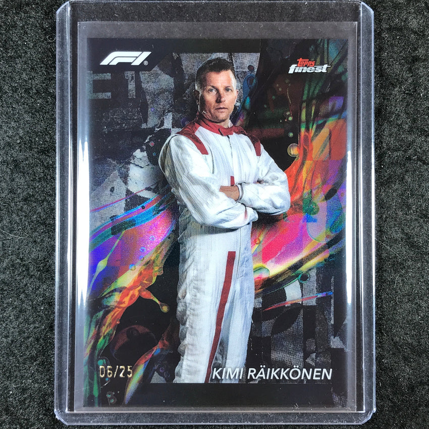2024 Topps Finest Formula 1 KIMI RAIKKONEN Common Black 6/25 #18