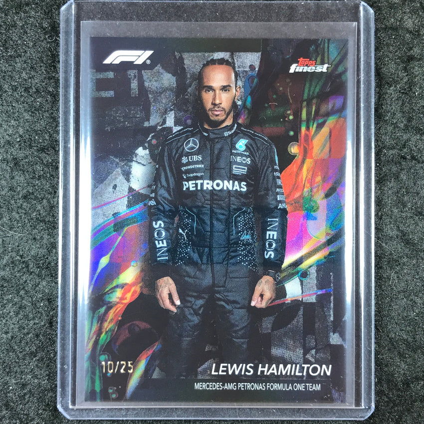 2024 Topps Finest Formula 1 LEWIS HAMILTON Common Black 10/25 #89