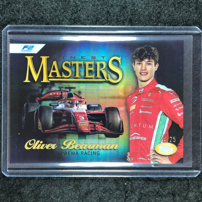 2024 Topps Finest Formula 1 OLIVER BEARMAN Masters Black 24/25 #11
