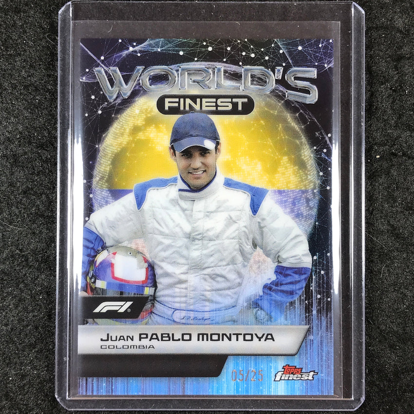 2024 Topps Finest Formula 1 JUAN PABLO MONTOYA World's Finest Black 5/25 #17