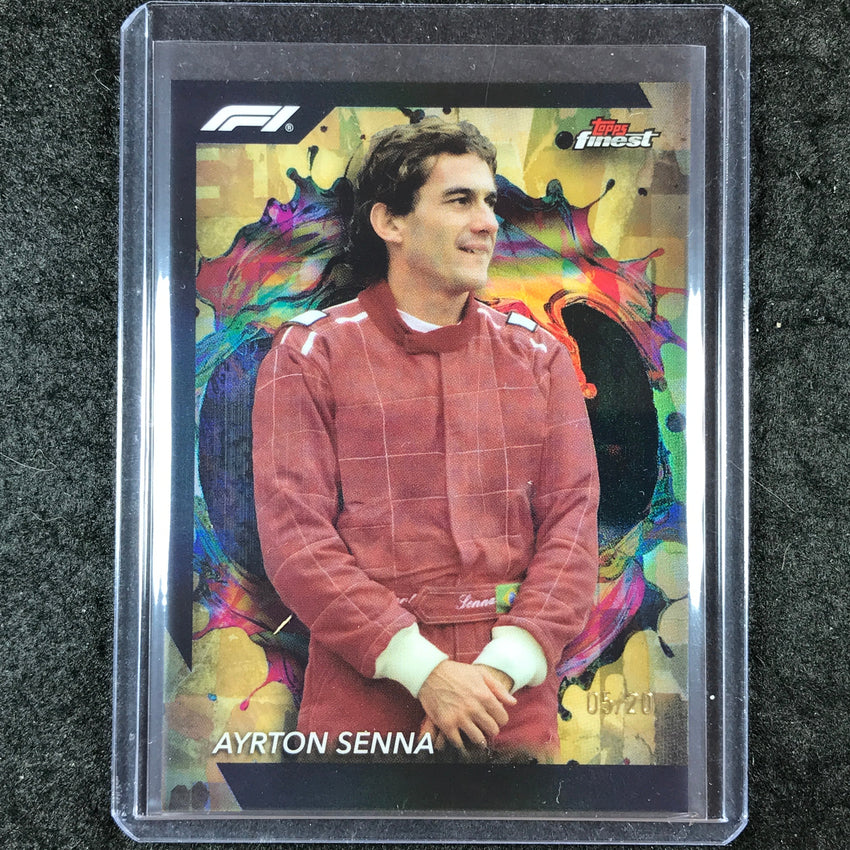 2024 Topps Finest Formula 1 AYRTON SENNA Rare Gold 5/20 #274