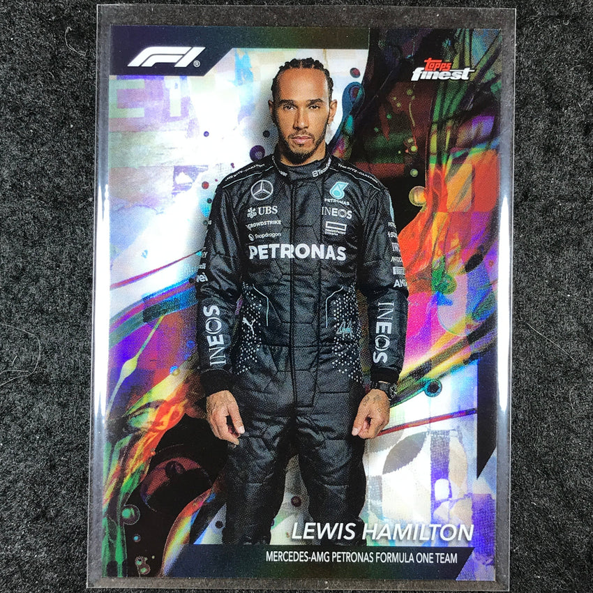 2024 Topps Finest Formula 1 LEWIS HAMILTON Base Common Refractor #89