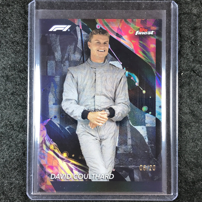 2024 Topps Finest Formula 1 DAVID COULTHARD Uncommon Black 6/20 #177