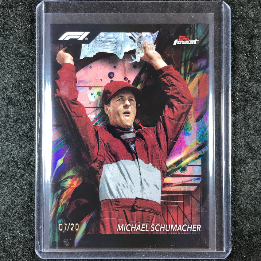 2024 Topps Finest Formula 1 MICHAEL SCHUMACHER Common Red Black Vapor 7/20 #98
