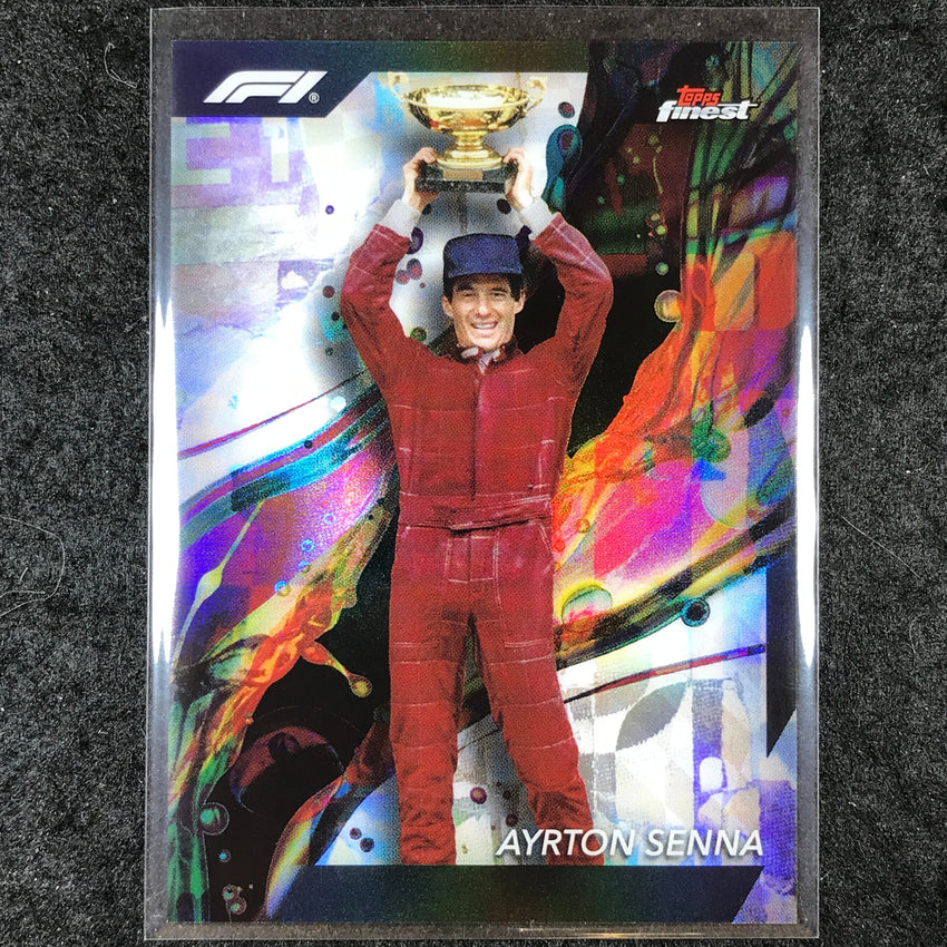 2024 Topps Finest Formula 1 AYRTON SENNA Base Common Refractor #92