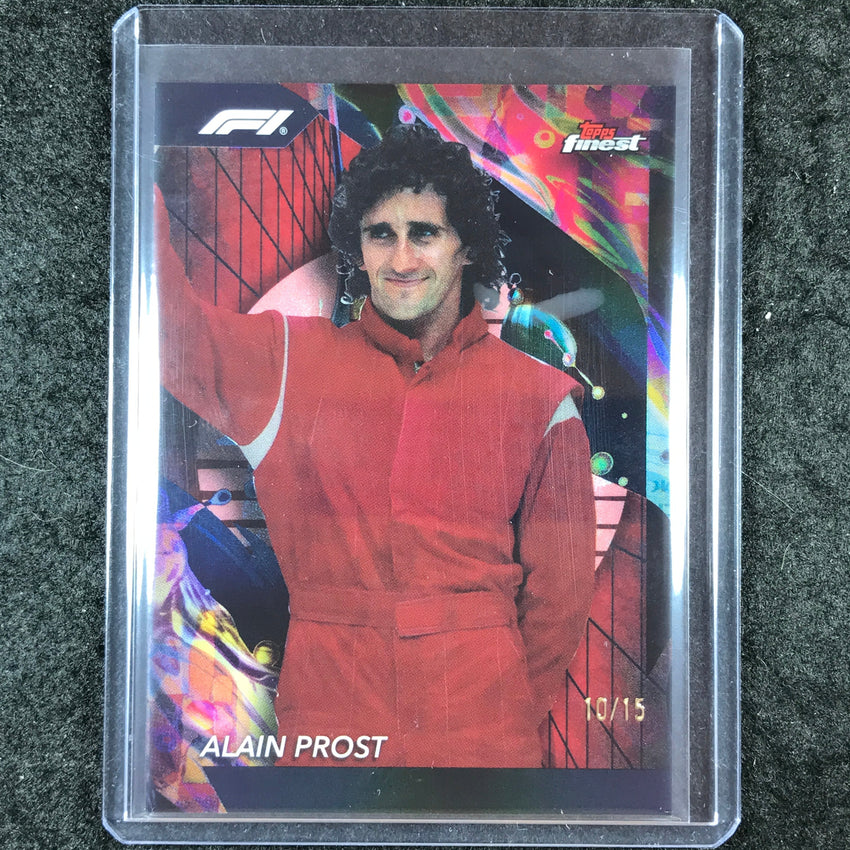 2024 Topps Finest Formula 1 ALAIN PROST Uncommon Red Black Vapor 10/15 #176