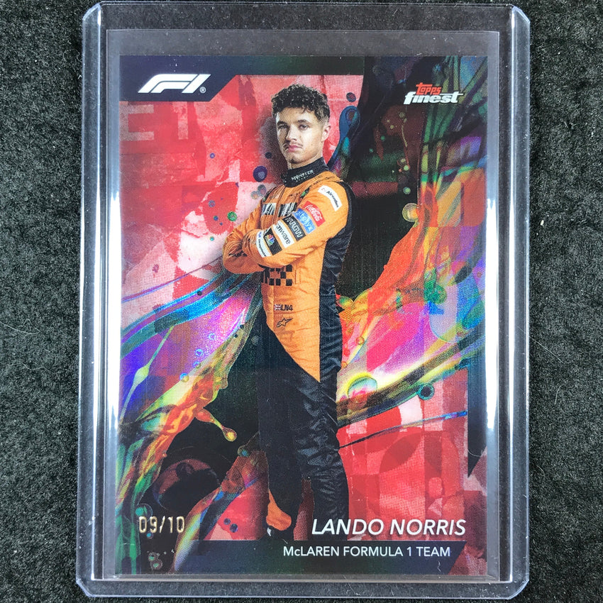 2024 Topps Finest Formula 1 LANDO NORRIS Common Red 9/10 #7