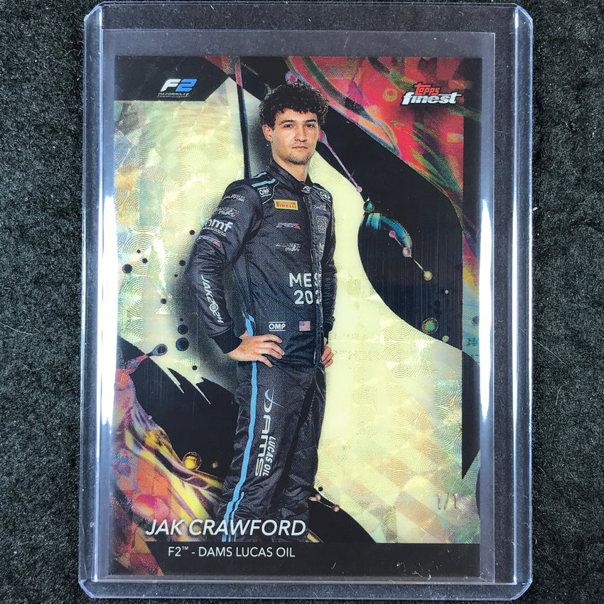 2024 Topps Finest Formula 1 JAK CRAWFORD Uncommon Superfractor 1/1 #133