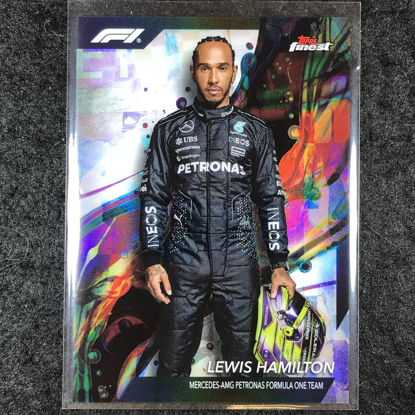 2024 Topps Finest Formula 1 LEWIS HAMILTON Base Common Refractor #96