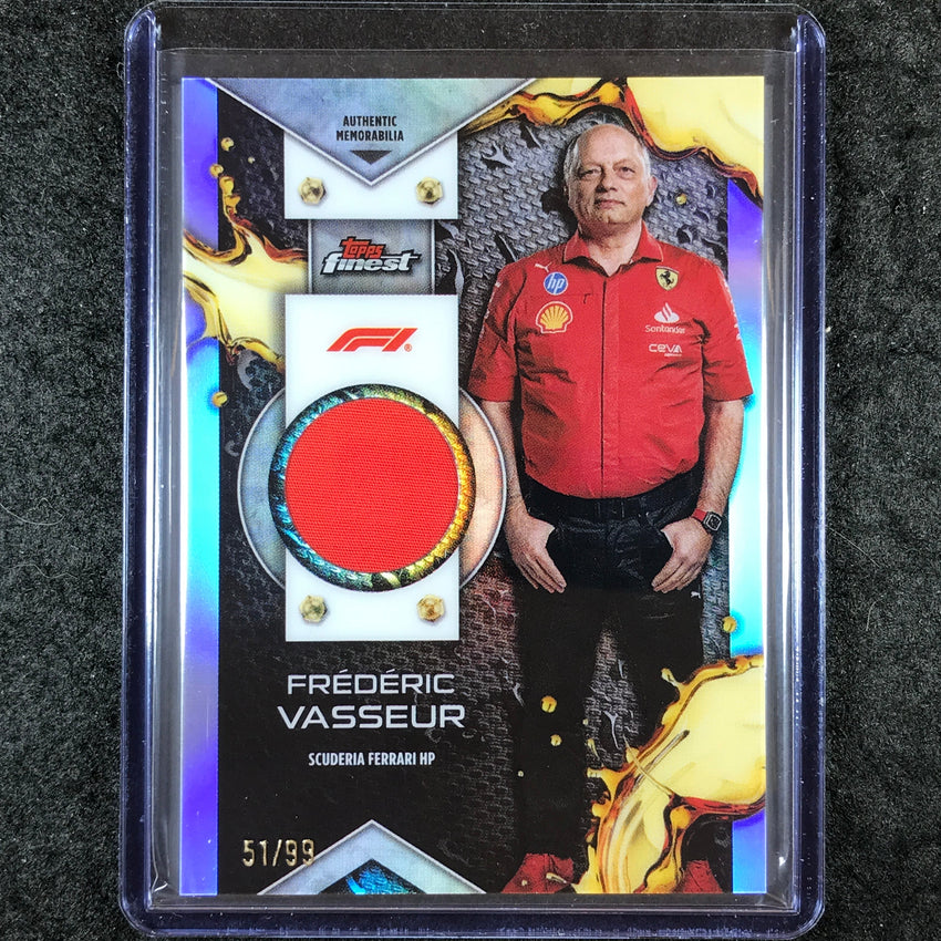 2024 Topps Finest Formula 1 FREDERIC VASSEUR F1 Relic Base 51/99