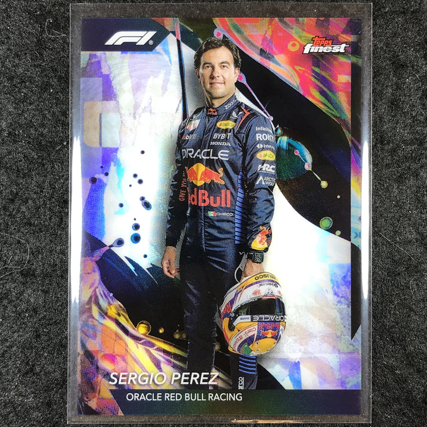 2024 Topps Finest Formula 1 SERGIO PEREZ Base Uncommon Refractor #102
