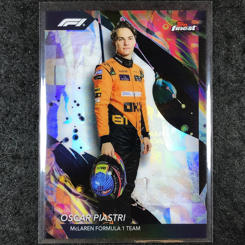 2024 Topps Finest Formula 1 OSCAR PIASTRI Base Uncommon Refractor #108