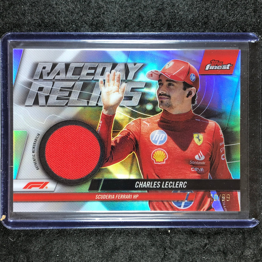2024 Topps Finest Formula 1 CHARLES LECLERC Raceday Relics Base 10/99