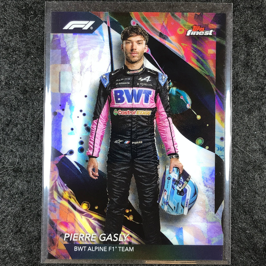 2024 Topps Finest Formula 1 PIERRE GASLY Base Uncommon Refractor #110