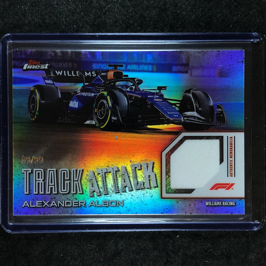 2024 Topps Finest Formula 1 ALEXANDER ALBON Track Attack Relic Base 89/99
