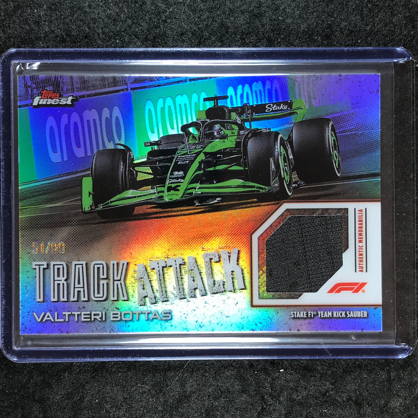 2024 Topps Finest Formula 1 VALTTERI BOTTAS Track Attack Relic Base 51/99
