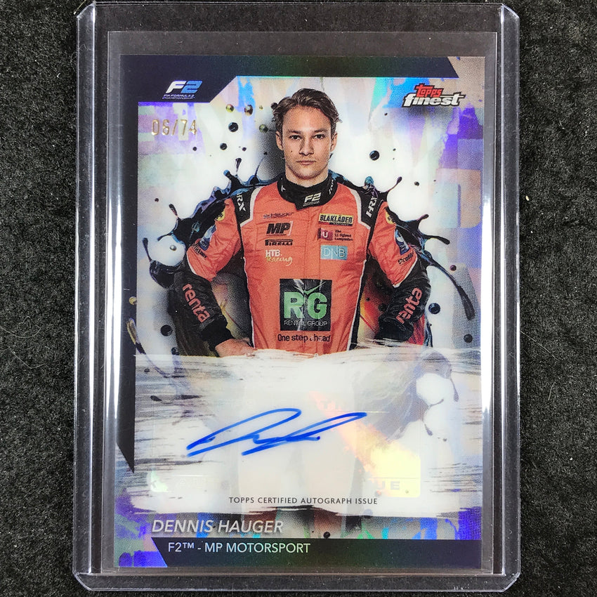 2024 Topps Finest Formula 1 DENNIS HAUGER Finest Autographs 6/74