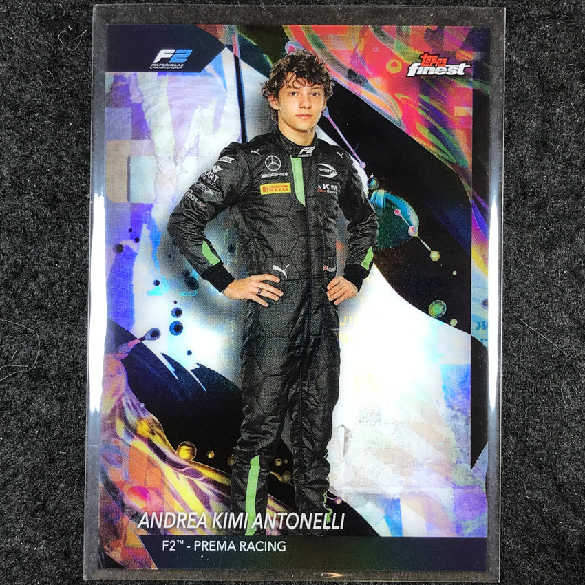 2024 Topps Finest Formula 1 ANDREA KIMI ANTONELLI Base Uncommon Refractor #122