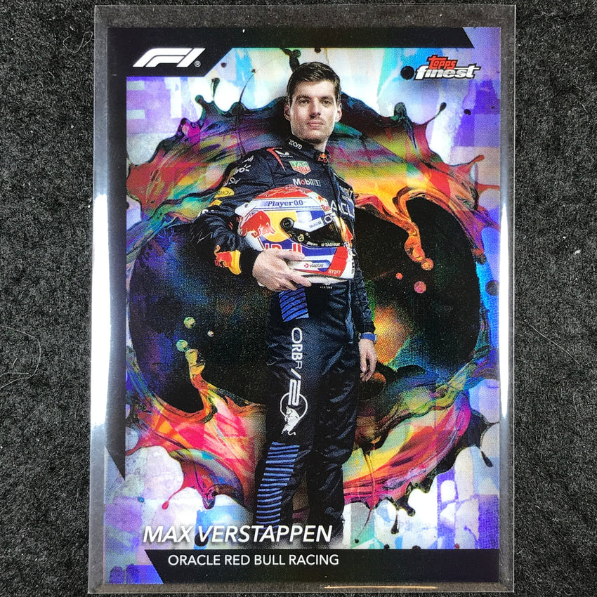 2024 Topps Finest Formula 1 MAX VERSTAPPEN Base Rare Refractor #201