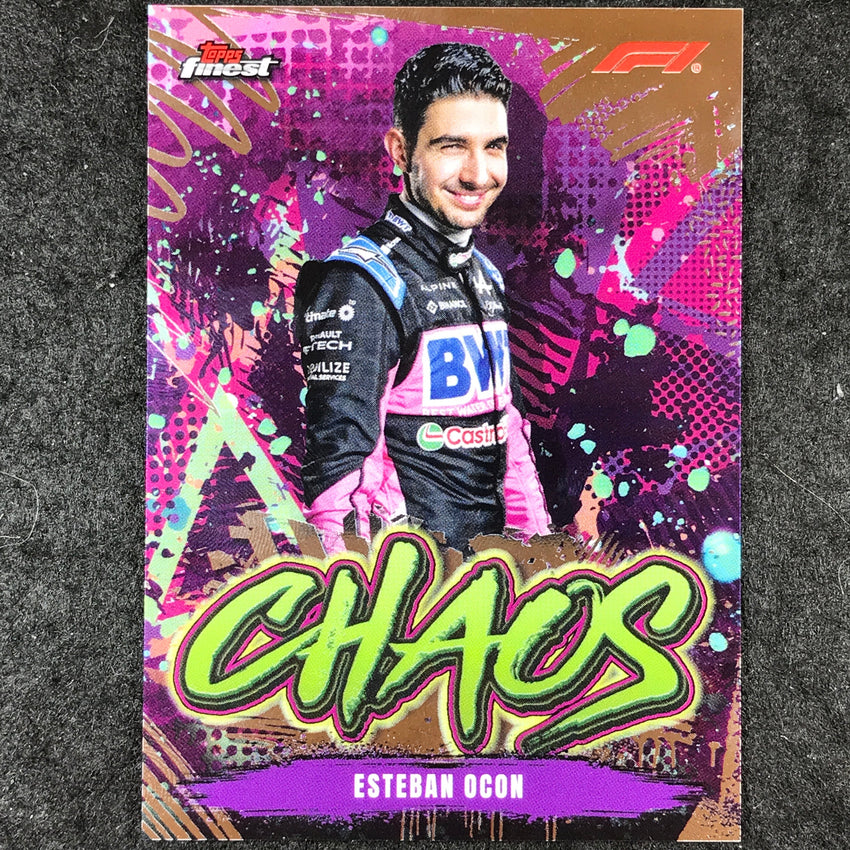 2024 Topps Finest Formula 1 ESTEBAN OCON Chaos Base #9