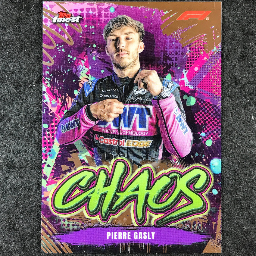 2024 Topps Finest Formula 1 PIERRE GASLY Chaos Base #10