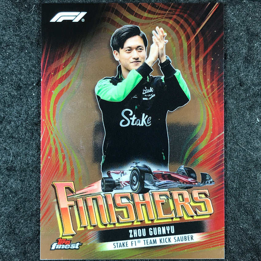 2024 Topps Finest Formula 1 ZHOU GUANYU Finishers Base #7