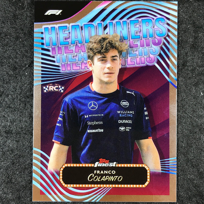 2024 Topps Finest Formula 1 FRANCO COLAPINTO Headliners Rookie Base #10