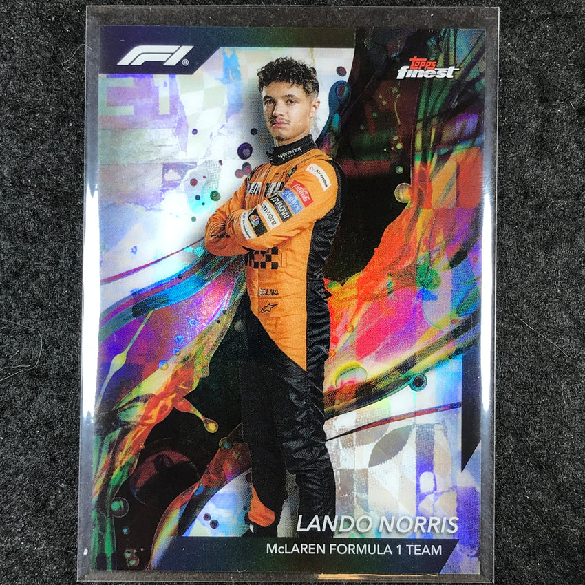 2024 Topps Finest Formula 1 LANDO NORRIS Base Common Refractor #7