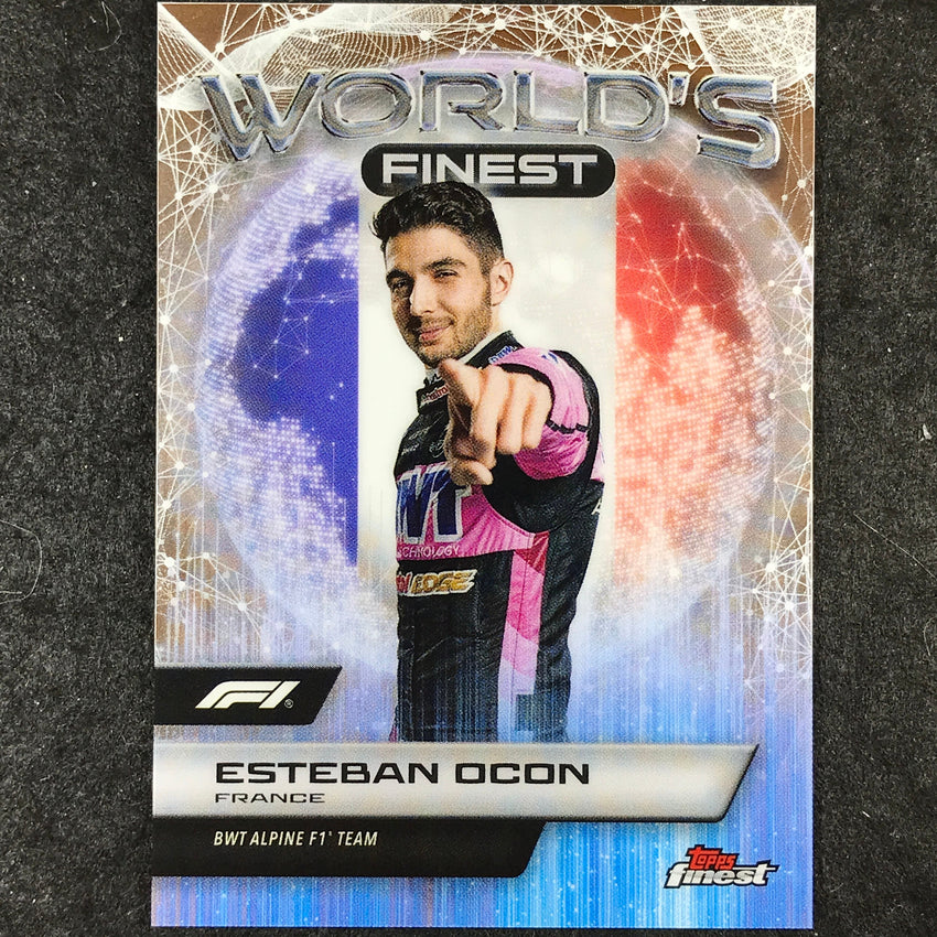 2024 Topps Finest Formula 1 ESTEBAN OCON World's Finest Base #9